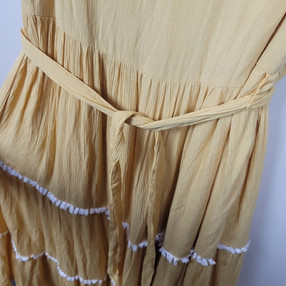 NWT Joie Mommy & Me Gold Maxi Dress size 10 - Picture 3 of 8